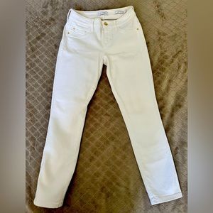 Guess White Jeans Mid Rise Sexi Curve Size 25.